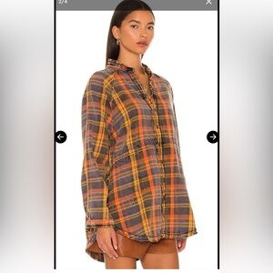 We The Free Plaid Button-Up Shirt